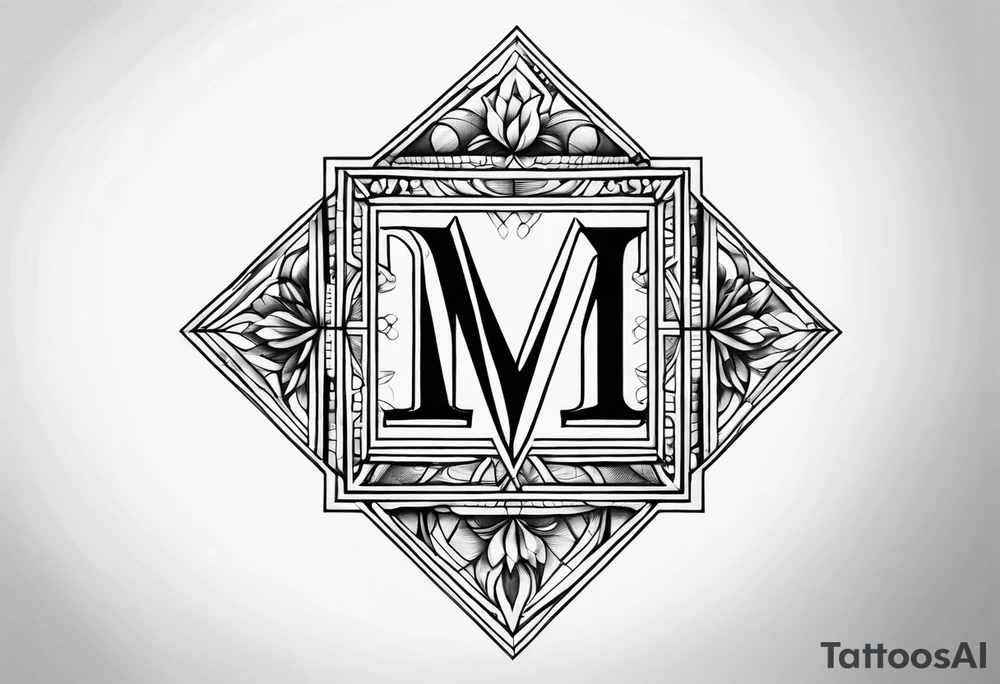 Letters m c a together as one tattoo idea