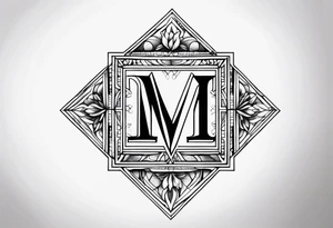 Letters m c a together as one tattoo idea