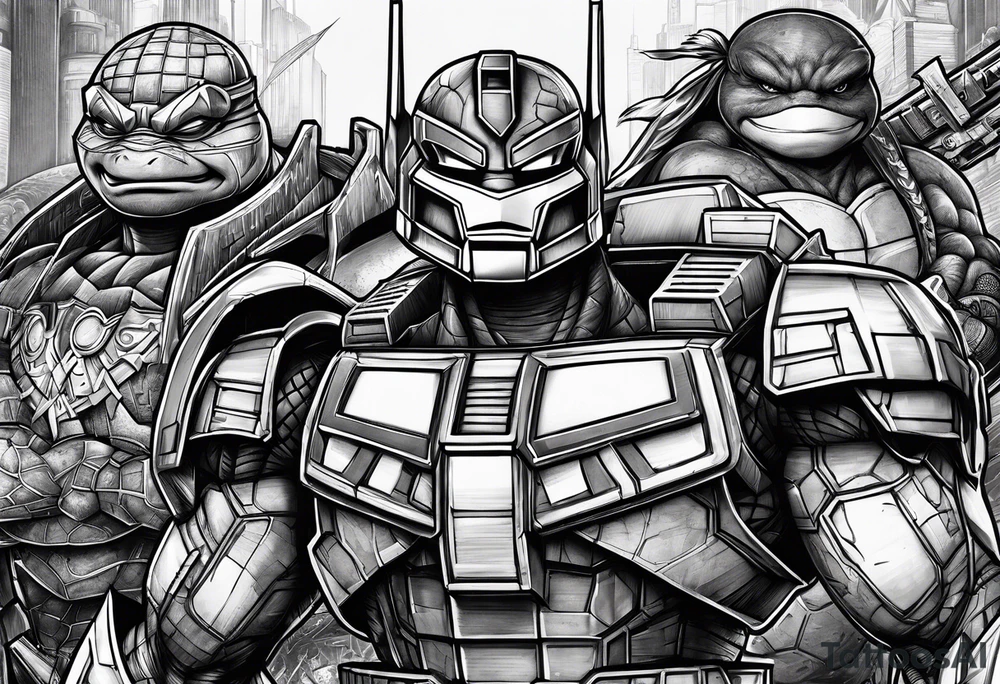 Optimus prime, ninja turtles, tattoo idea