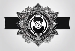 naruto headband with an R in the middle tattoo idea