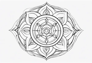 Radiant Chakra Symbols tattoo idea