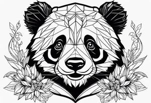 Panda tattoo idea