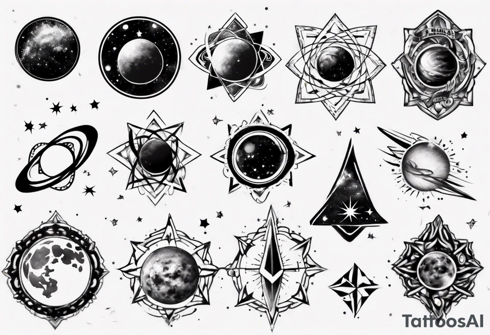 galaxy tattoo idea