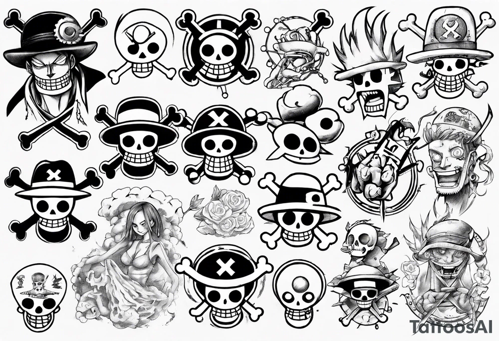 one piece manga tattoo tattoo idea