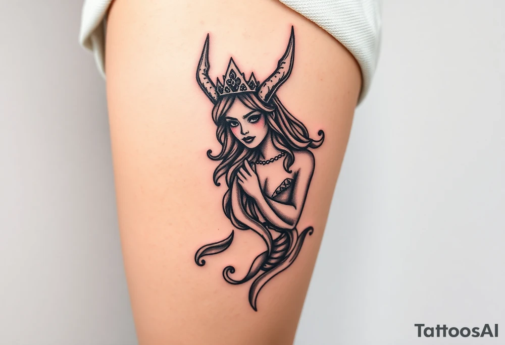 Queen of hell tattoo idea