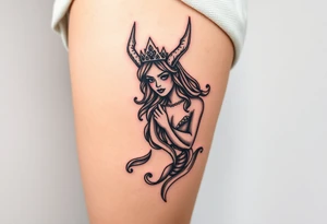 Queen of hell tattoo idea
