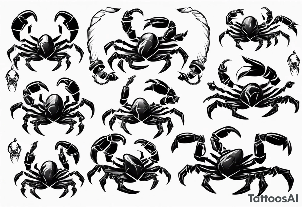 scorpion graduating in 2023 for game development and game design. Make it cute tattoo idea