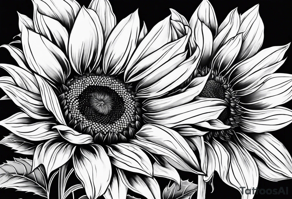 Sunflower tattoo idea