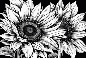 Sunflower tattoo idea