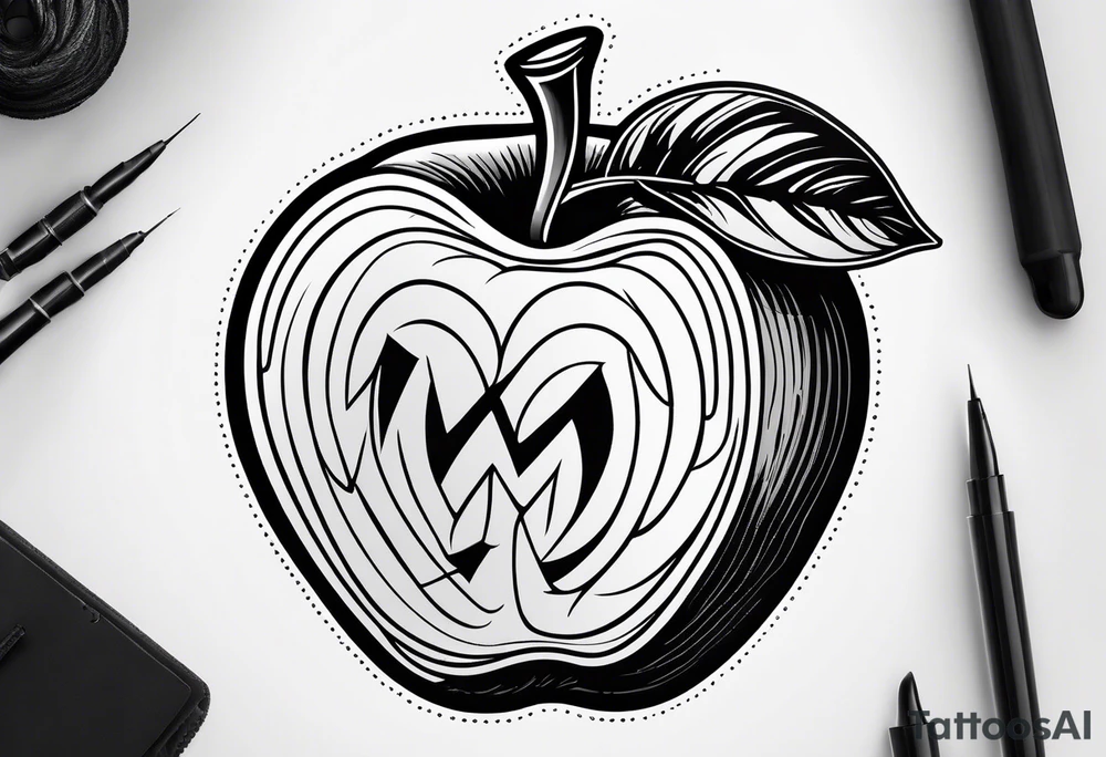 Apple tattoo idea
