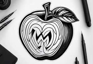 Apple tattoo idea