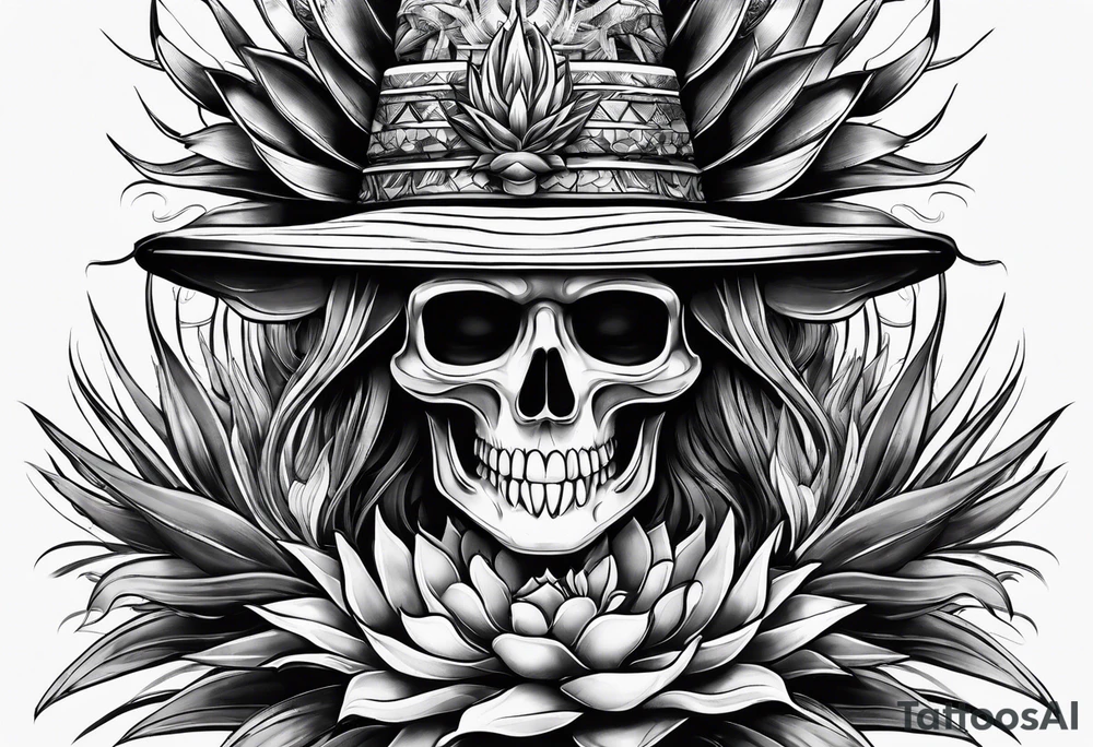 Ghost in agave tattoo idea