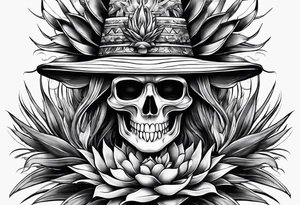 Ghost in agave tattoo idea