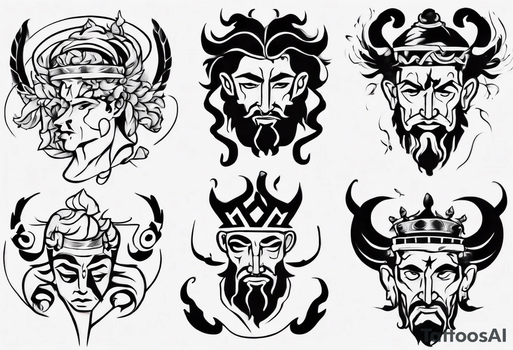 greek god zagreus tattoo idea