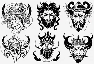 greek god zagreus tattoo idea