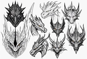 Sauron with smaug tattoo idea