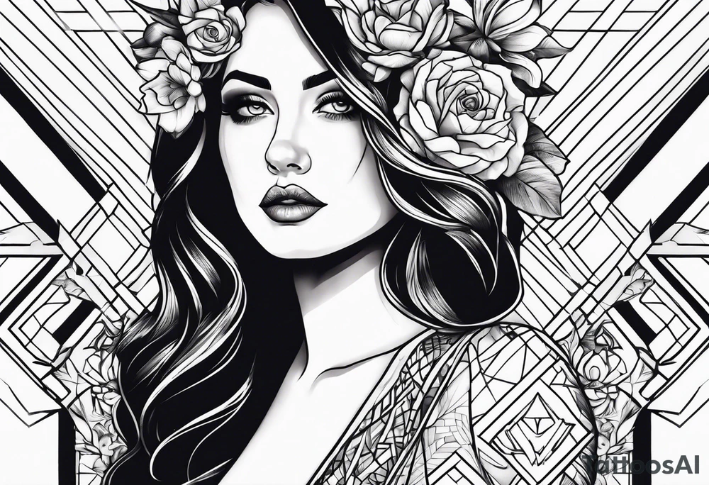 Woman tattoo idea
