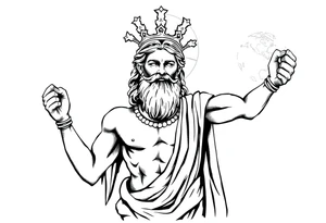 Greek god atlas, holding up the world tattoo idea