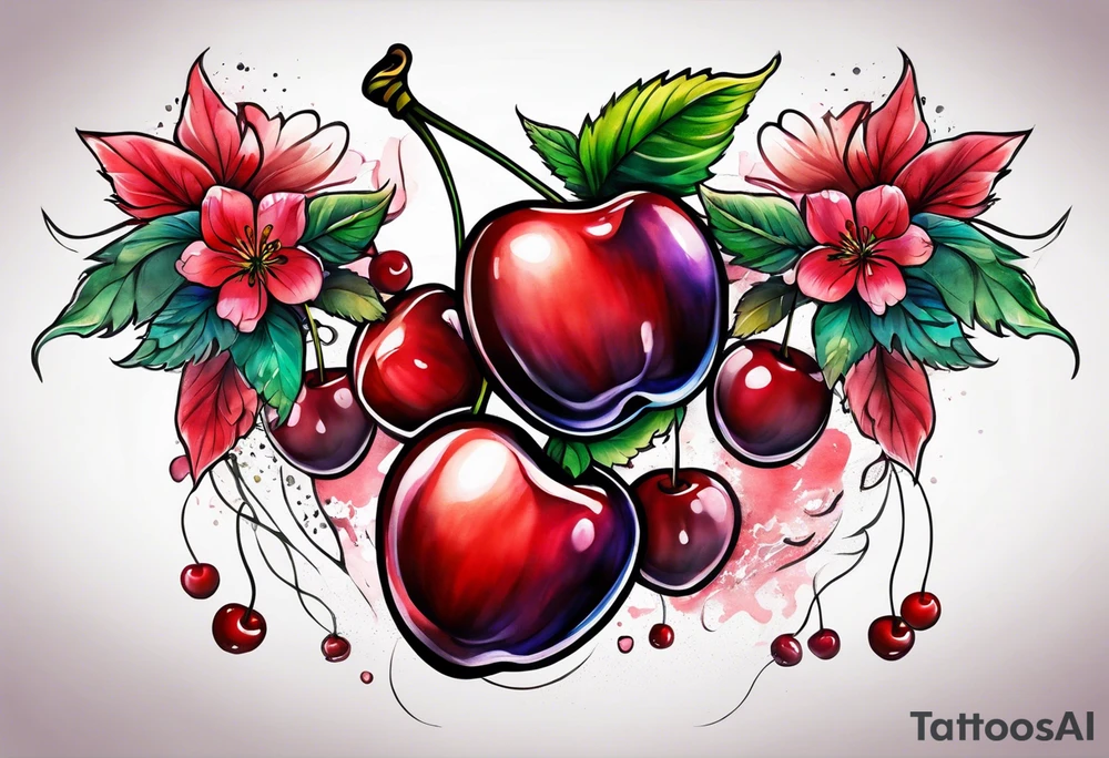 Cherry tattoo idea