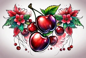 Cherry tattoo idea