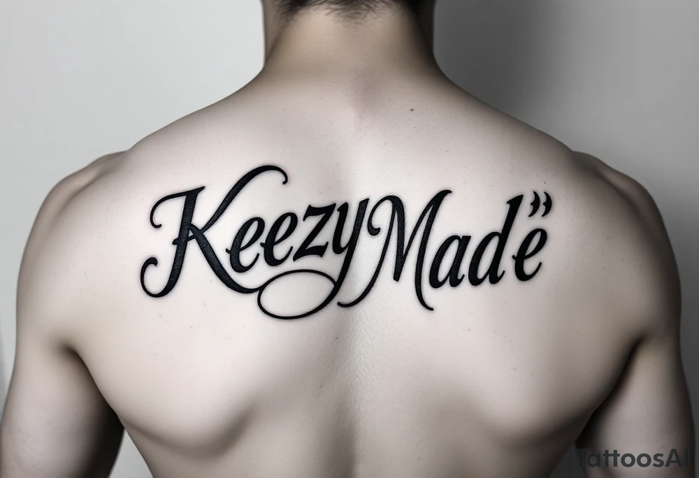 letters only fancy twisted and intertwined through one another (KeezY MadE ) almost like one line tattoo idea