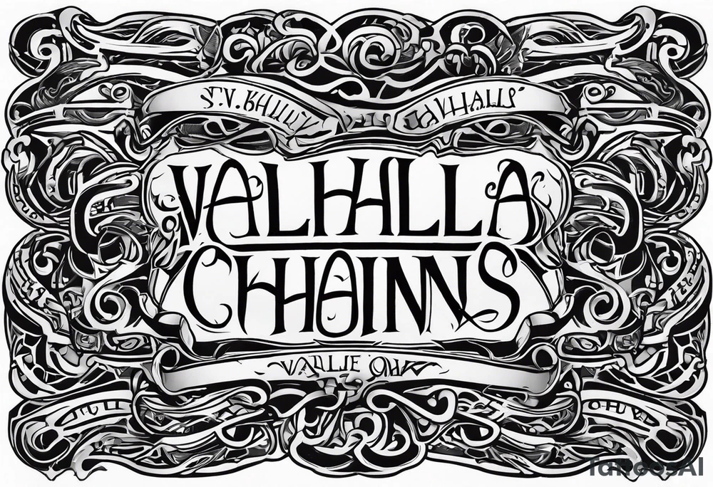 Valhalla chains dark cloud tattoo idea
