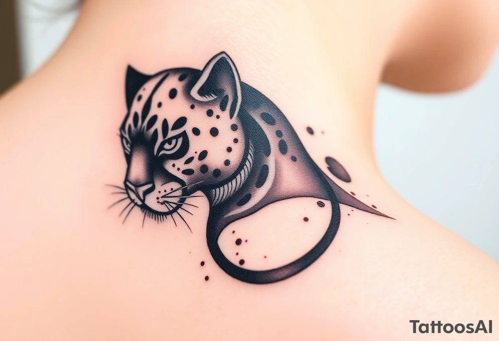 Black panther tattoo idea