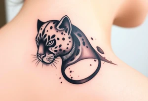 Black panther tattoo idea
