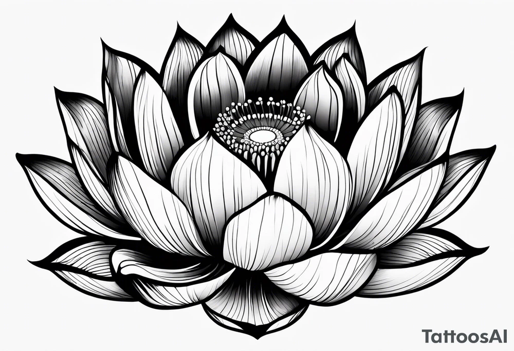 Lotus flower tattoo idea