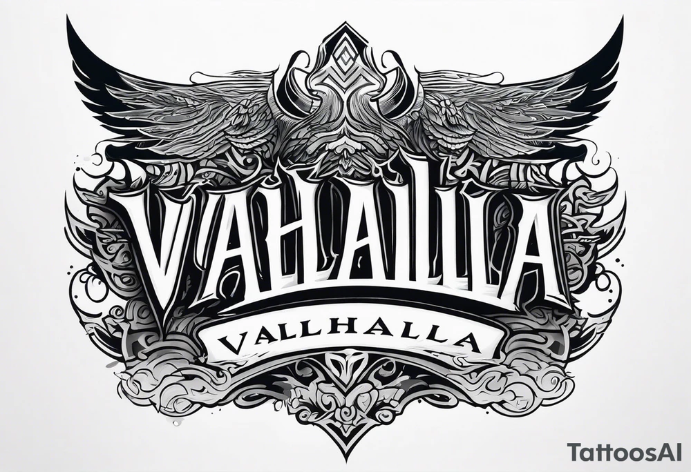 Valhalla mist fog tattoo idea