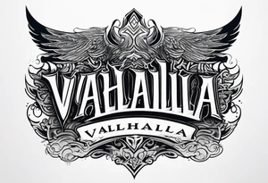 Valhalla mist fog tattoo idea