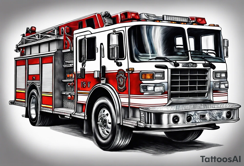 fire engine tattoo idea