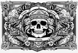 tattoo ideas with the word (STEAL) tattoo idea
