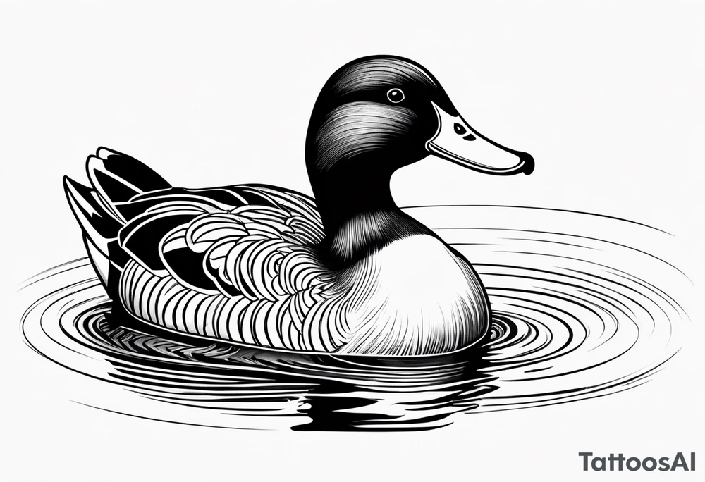 Duck, small, imprint tattoo idea