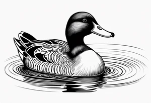 Duck, small, imprint tattoo idea