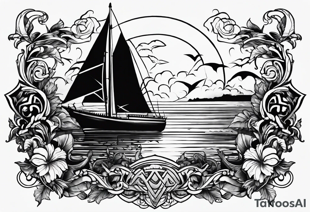 Vintage style tattoo with the word, "HARK" tattoo idea