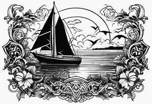 Vintage style tattoo with the word, "HARK" tattoo idea