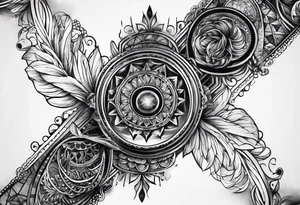 DNA forearm tattoo idea