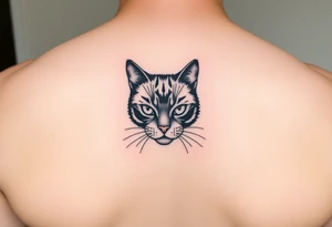 black cat tattoo idea