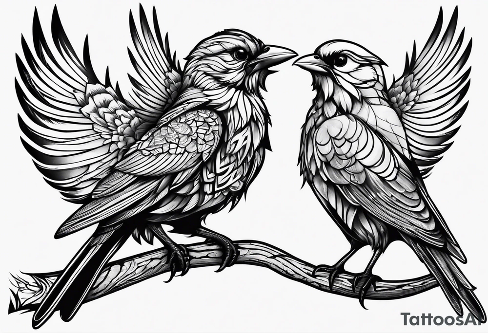 Birdoak tattoo idea