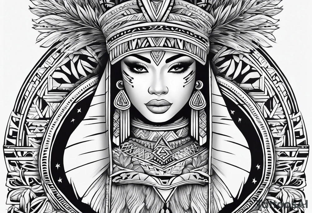 Polynesian minimal neck  tattoo tattoo idea