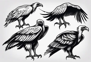 vulture
classic tattoo style tattoo idea