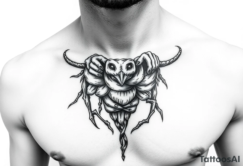 Caged cuck kink tattoo idea