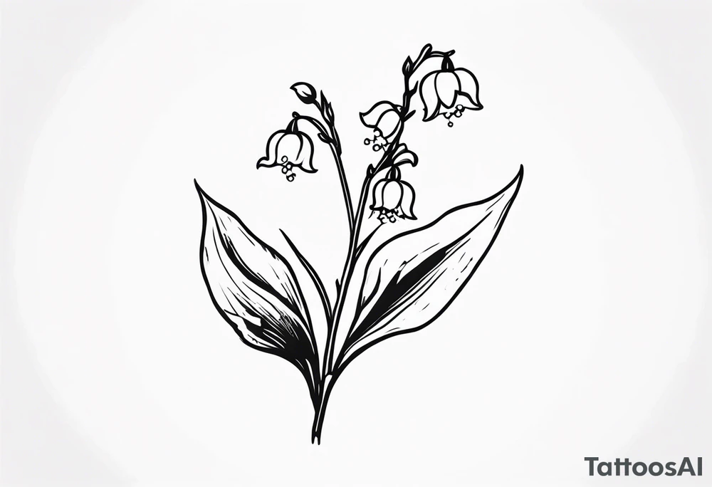 Lily of the valley tattoo idea