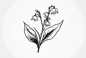 Lily of the valley tattoo idea