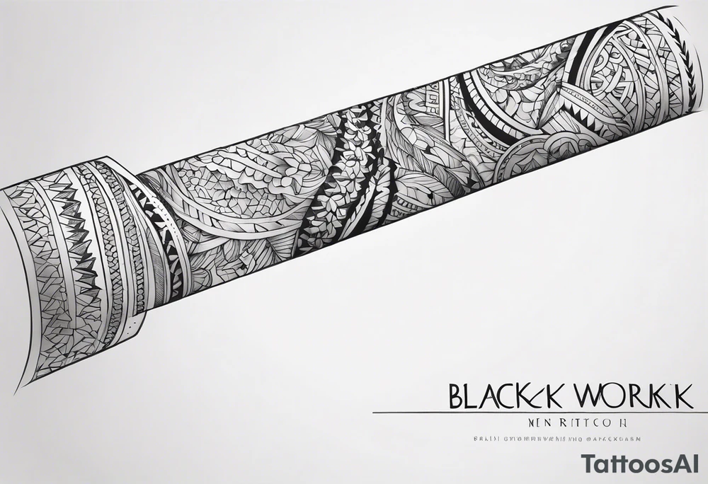 Thin line of a nordic chain that surrounds the forearm tattoo idea