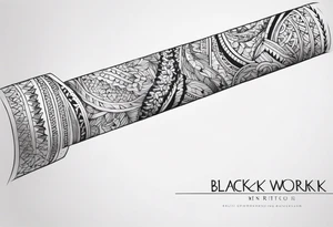 Thin line of a nordic chain that surrounds the forearm tattoo idea