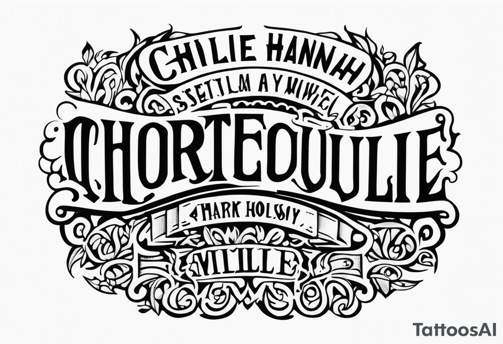 Chris Hannah Holly Millie tattoo idea