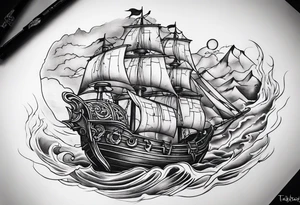 Tattoo that is for chest in is treasure map tattoo idea