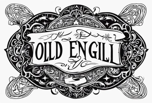 i put a spell on you in old english tattoo idea